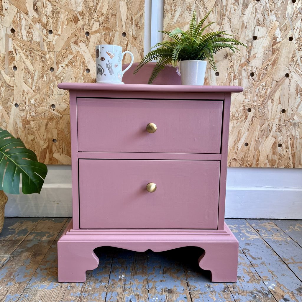 compact pink set of drawers