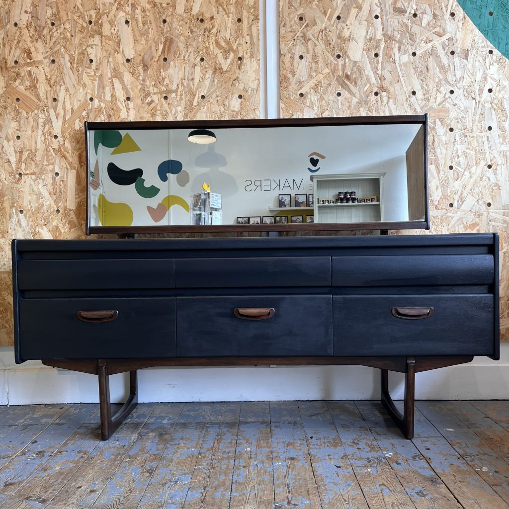 upcycled midcentury dressing table